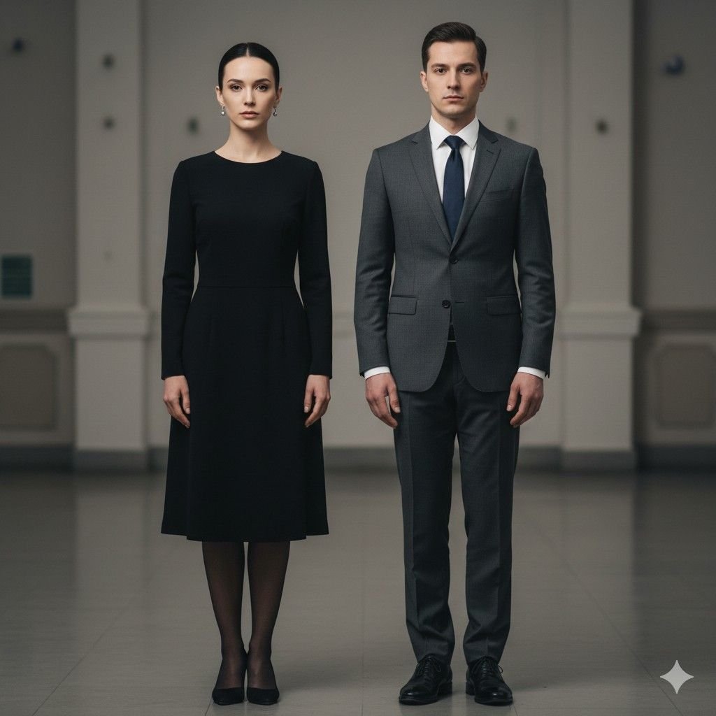 How Should Men and Women Decide What to Wear to a Wake